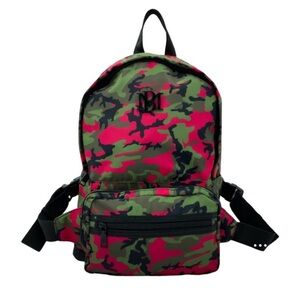 New Badgley Mischka Nylon Pink Camo Backpack with Detachable Fanny pack